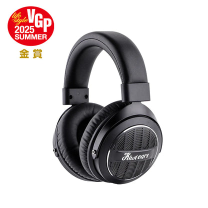 Black kiwi ears ellipse headphones on a white background, featuring VGP 2025 Summer award logo.