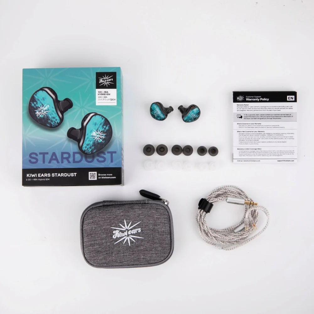 Kiwi Ears Stardust Hybrid IEM - 1DD+4BA Drivers