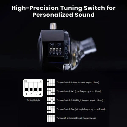 High-Precision Tuning Switch for the Castor Pro with text and diagrams on a black background